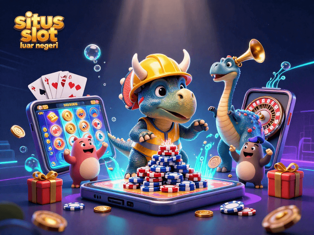 Experience the excitement of situs slot luar negeri with thrilling slot games and vibrant casino elements.