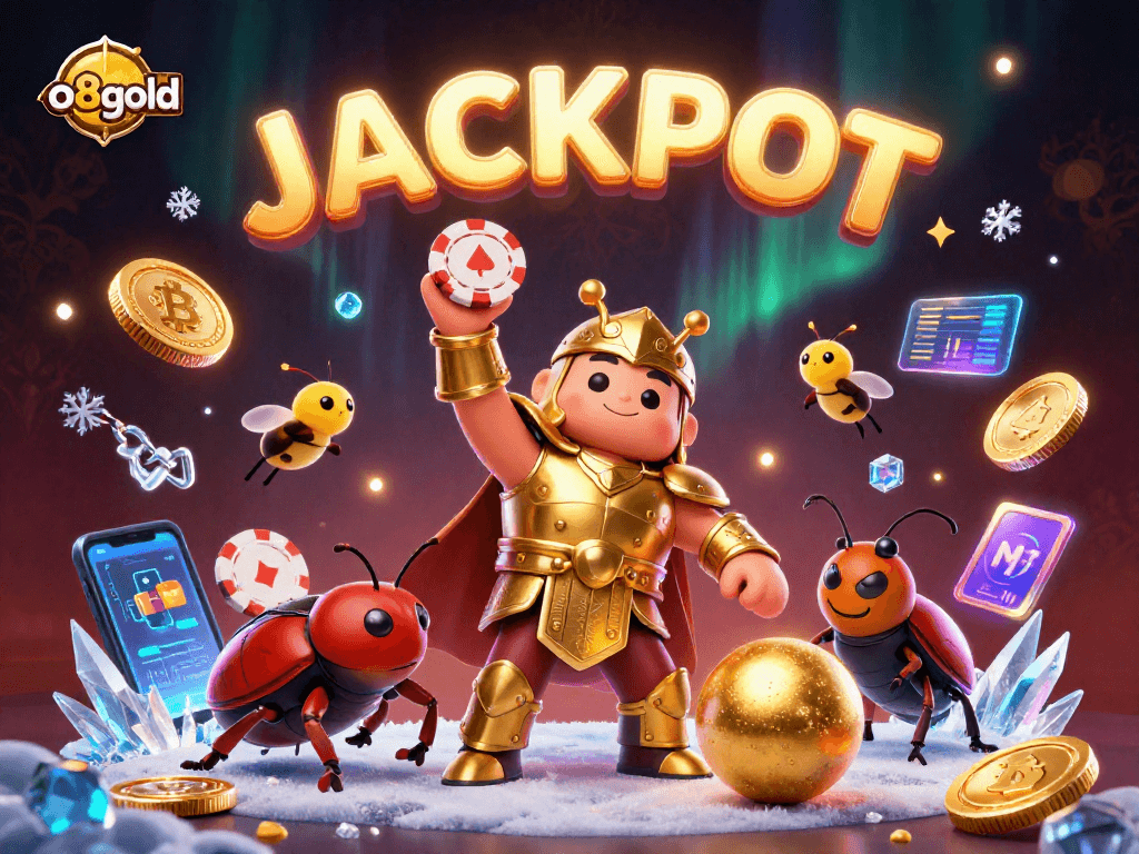 Experience the excitement of o8gold with a beetle-themed casino adventure showcasing a jackpot theme.