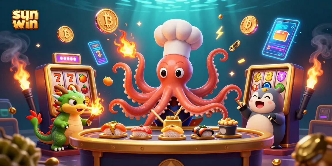 Experience the excitement of sun win with vibrant slot games and dynamic gameplay illustration.
