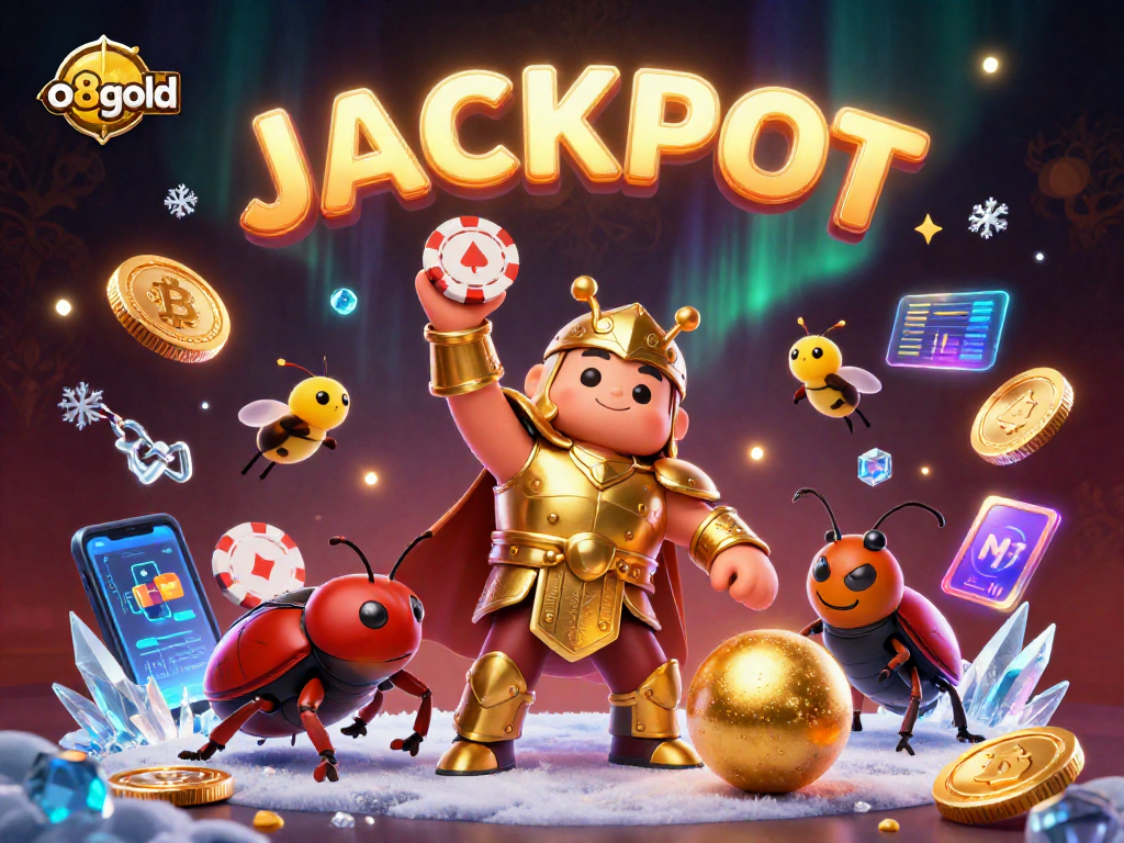 Experience the excitement of o8gold with a beetle-themed casino adventure showcasing a jackpot theme.