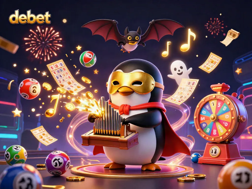 Experience the thrill of debet gaming with a vibrant casino scene filled with excitement and action.