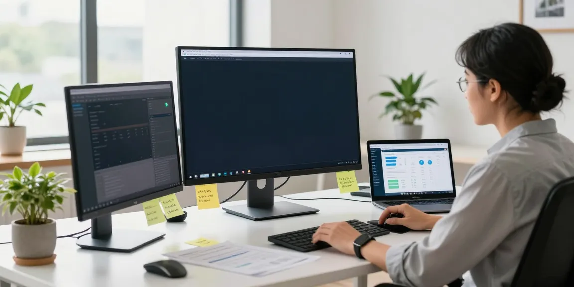 Expert using instant indexing tools in a modern tech workspace to enhance website performance.