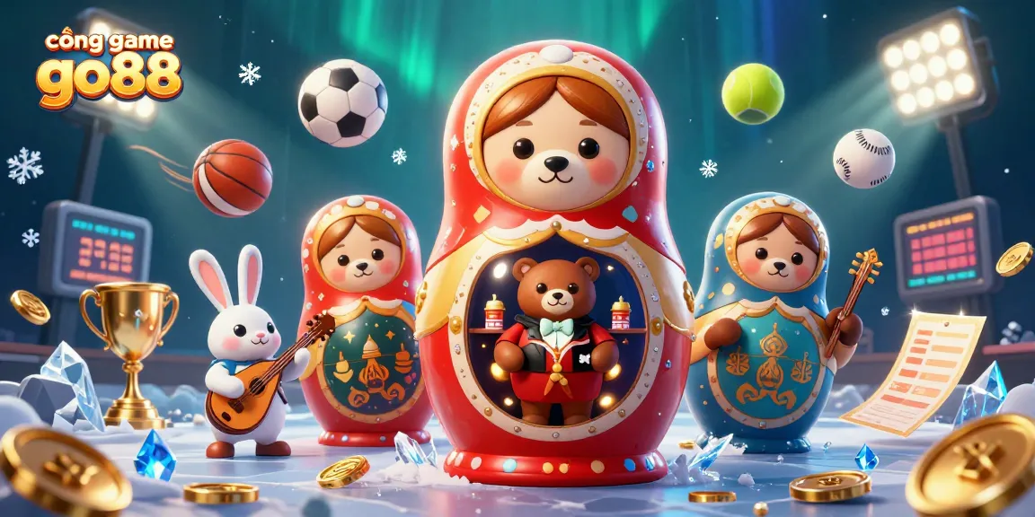 Experience the vibrant cổng game go88 scene with dynamic sports elements and unique characters.