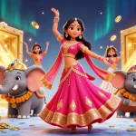 Spin and win with UFABET at this vibrant online casino featuring lavish elements and gold treasures.