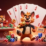 Experience kèo nhà cái hôm nay with hyena characters at a lively casino club, showcasing vibrant gambling elements.