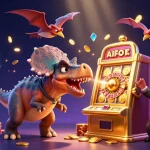 Engage in thrilling winning moments with sbobet link as vibrant 3D characters and coins fill the scene.